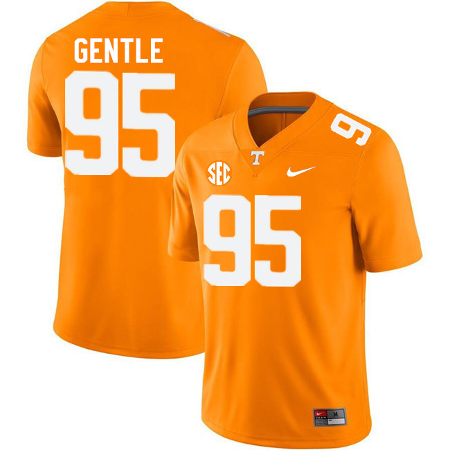 Men #95 Carson Gentle Tennessee Volunteers College Football Jerseys Stitched-Orange